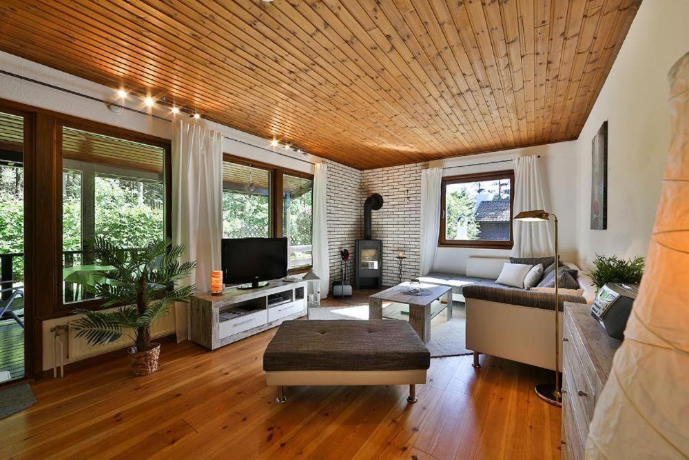 Waldsee-Ferienhaus-Mit-Kamin-W-Lan Clausthal-Zellerfeld Esterno foto